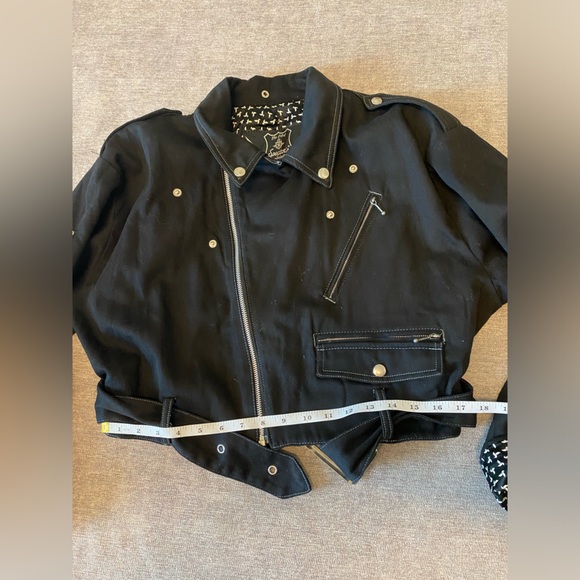 VINTAGE RARE 80s MOTO THE LABEL SPECTOR’S PAR SELECTO FRENCH BLACK JACKET SZ S - Picture 14 of 16